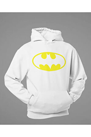 Dc Batman Logo Baskılı Unisex Oversize Hoodie