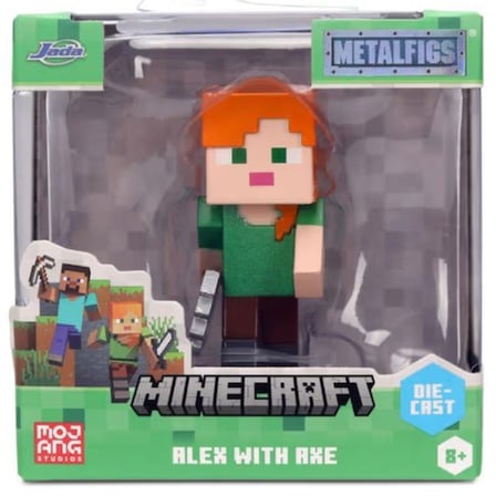 Jada Toys Minecraft - Alex With Axe Metal Figür 2.5"