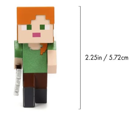 Jada Toys Minecraft - Alex With Axe Metal Figür 2.5"