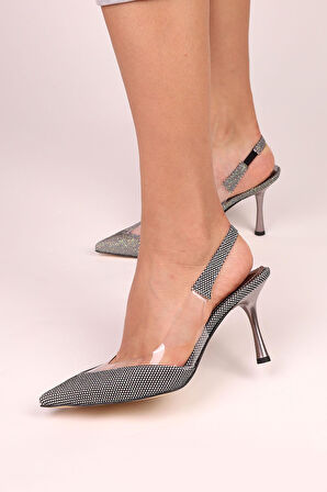 Suins Jadira Model Kadın Topuklu Özel  Kumaş Stiletto Ayakkabı