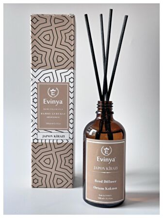 Evinya Bambu Çubuklu Oda Kokusu Japon Kirazı - 100 ML