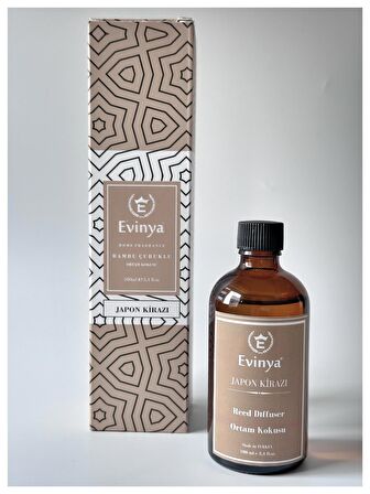 Evinya Bambu Çubuklu Oda Kokusu Japon Kirazı - 100 ML