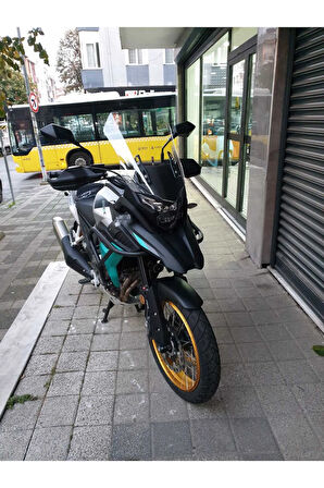 MOTOCAM Java RVM 500 Siperlik Ön Cam 2021-2025 Model 53cm Şeffaf Renkli 4mm
