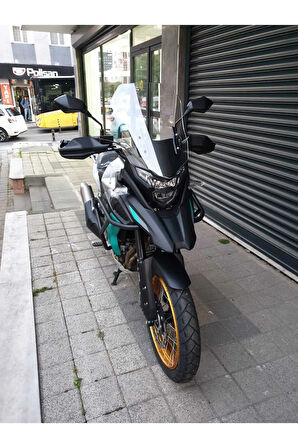 MOTOCAM Java RVM 500 Siperlik Ön Cam 2021-2025 Model 53cm Şeffaf Renkli 4mm