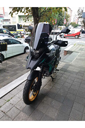 MOTOCAM Java RVM 500 Siperlik Ön Cam 2021-2025 Model 53cm Siyah Renkli 4mm