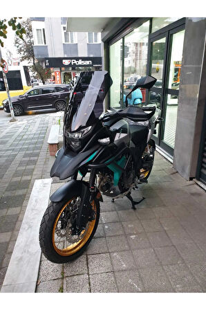 MOTOCAM Java RVM 500 Siperlik Ön Cam 2021-2025 Model 53cm Siyah Renkli 4mm