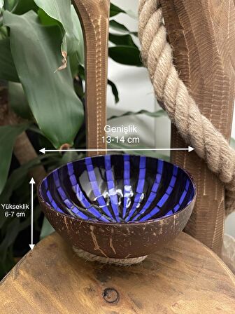 El Yapımı Hindistan Cevizi Kasesi Ve Kase Altlığı - Coconut Bowl - Bowl Kasesi - Çerezlik