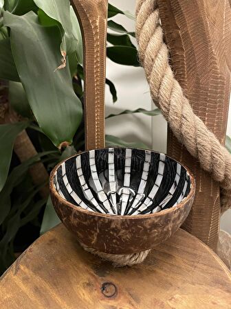 El Yapımı Hindistan Cevizi Kasesi Ve Kase Altlığı - Coconut Bowl - Bowl Kasesi - Çerezlik