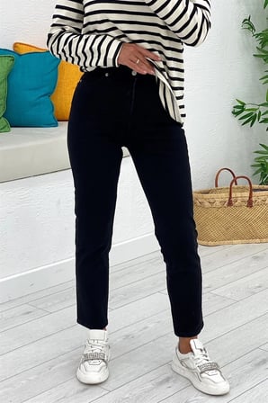 Siyah Mom Jean 85321