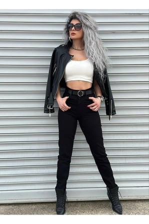 Siyah Mom Jean