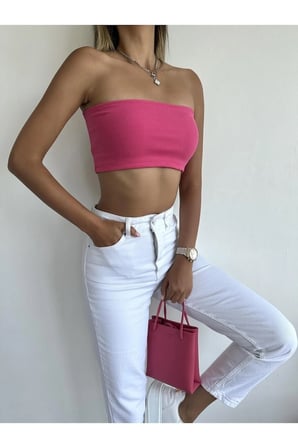 Yüksek Bel Beyaz Mom Jeans Likralı Esnek Kot Pantolon 2024