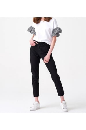 Isabella Zero Max Yüksek Bel Siyah Likralı Esnek Kot Pantolon Esnek Jeans(Tam kalıptır)