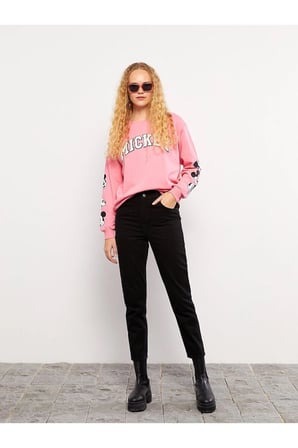 Kadın Siyah Yüksek Bel Love Me Ultra Esnek Mom Jean 2024