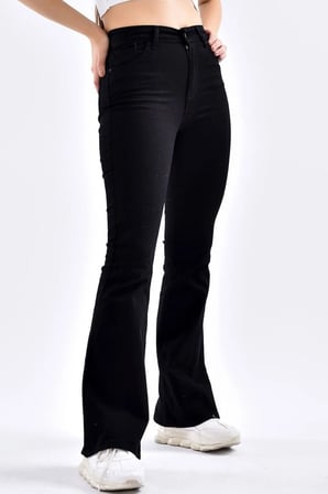 Monera Andrea Xs Siyah Straight Fit Jean Kadın Power Likra Kadın Yüksek 2024