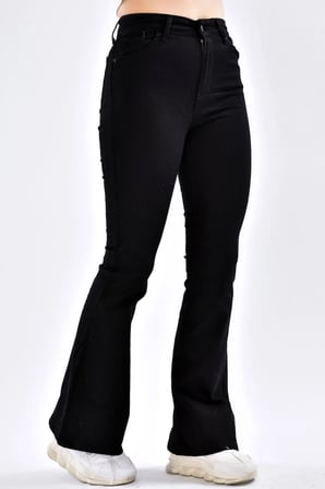 Monera Andrea Xs Siyah Straight Fit Jean Kadın Power Likra Kadın Yüksek 2024