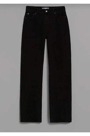 Siyah Straight Fit Jean Kadın Power Likra Kadın Yüksek Bel Toparlayıcı (Tam Kalıp)