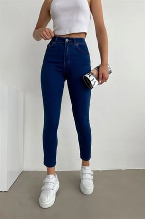 Kadın Tanya X Skinny Jean Pantolon Lacivert (1 BEDEN KÜÇÜK ALINIZ)