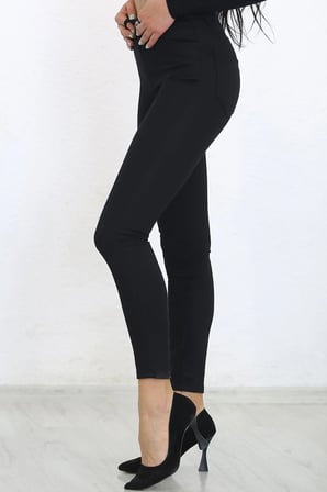 Yüksek Bel Kadın Dar Paça Kot Pantolon Siyah Jean - 2479.1361.