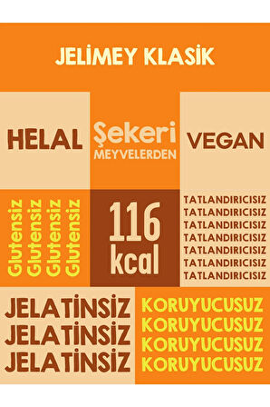 Jelimey Karma 6 Adet x 35 gr | 3 Klasik + 3 Tropik Jelatinsiz Doğal Gummy Bear