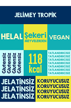 Jelimey Klasik 6 Adet x 35 gr | Jelatinsiz Doğal Klasik Lezzet Gummy Bear | Ayıcık