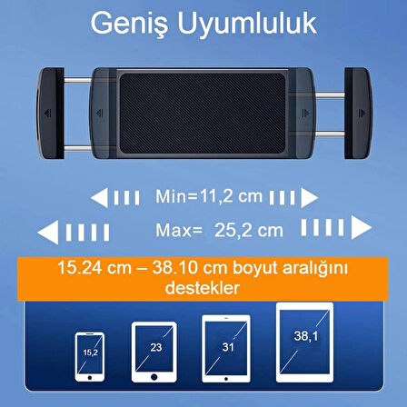Araç içi telefon ve tablet tutucu silikon güçlü vantuz ayarlanabilir kaymaz evrensel uyum