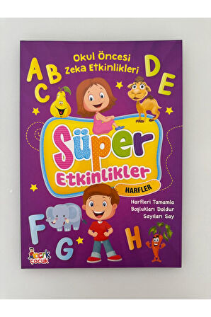 Süper Etkinlikler Eğitici Öğretici Aktivite Kitabı Harfler (1 Adet)