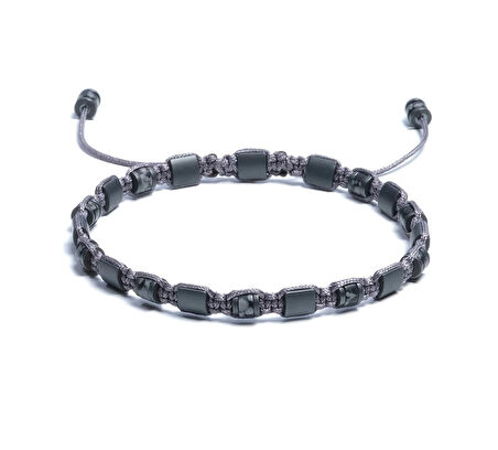 Hematit Bileklik - Jagu Grey Bileklik - Tasarım Bileklik 4mm 6mm Ayarlanabilir