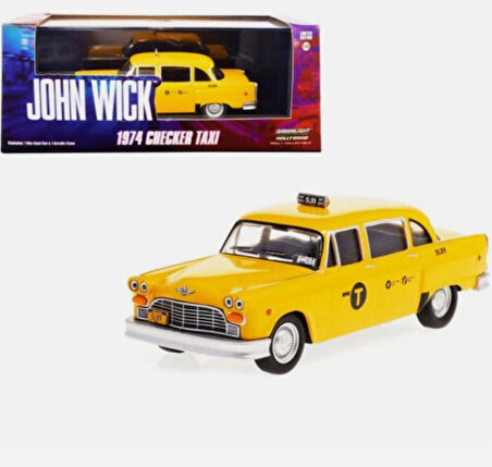John Wick – 1974 Checker Taxi | Greenlight Hollywood Collection | 1:43 Ölçek