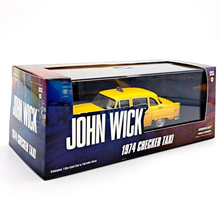 John Wick – 1974 Checker Taxi | Greenlight Hollywood Collection | 1:43 Ölçek