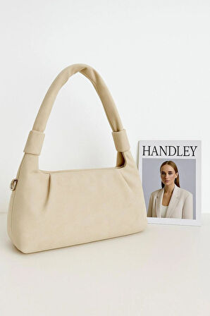 Lüks Süet Omuz Çantası Düğüm Detaylı