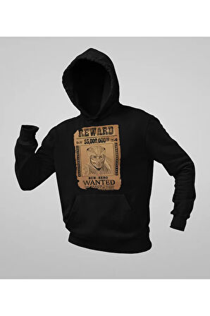 Reward Sub-Zero Wanted Baskılı Unisex Oversize Anime Hoodie