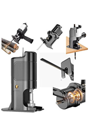 MOONSHOP Elektrikli Matkap Pistonlu Jig Testere Aparatı Ağaç Metal Işleme Adaptör