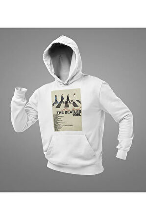 Abbey Road 1969 The Beatles Müzik Grubu Baskılı Unisex Oversize Hoodie