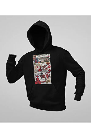 Daily Bugle Baskılı Unisex Oversize Örümcek Adam Hoodie