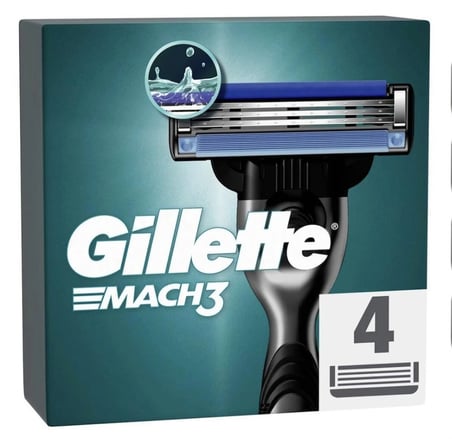 Gillette Mach3 Yedek Başlık 4 X 4'lü