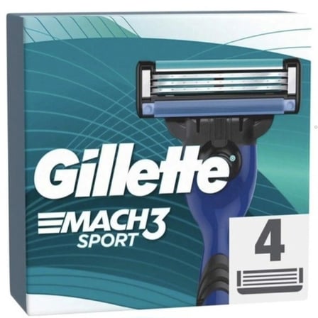 Gillette Mach3 Sport Yedek Başlık 4 X 4'lü