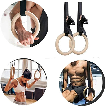 CKSpor Crossfit-Jimnastik Halkası Ahşap Jimnastik Halkası CKS-43