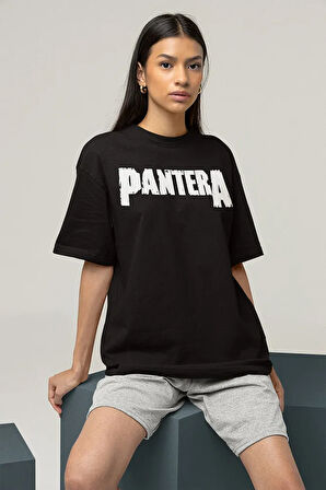 Pantera Vulgar Display Of Power Yazılı Unisex Oversize Rock Metal Tişört
