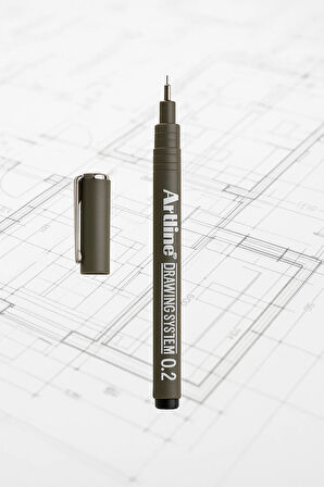Çizim Kalemi 0.2 MM Siyah (1 adet)