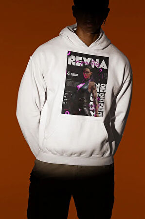 Reyna Duelist Baskılı Unisex Oversize Vallorant Hoodie