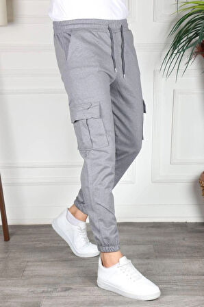 Kargo Cep Unisex Paça Lastikli Eşofman Altı