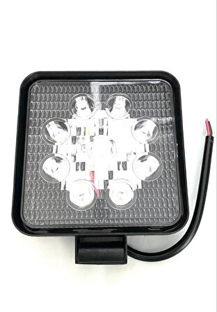 Point 9 Led Kare Projektör Off Road Çalışma Sis Lambası 27w 12-30V