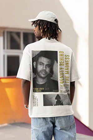 Tasarım The Weeknd Baskılı Unisex Oversize Rapper Tişört