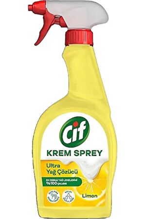 Cif Limonlu Ultra Yağ Çözücü Krem Sprey 750 ml