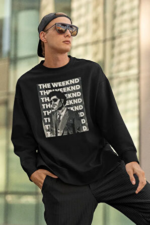 The Weeknd Rapper Baskılı Unisex Oversize Rap Sweatshirt