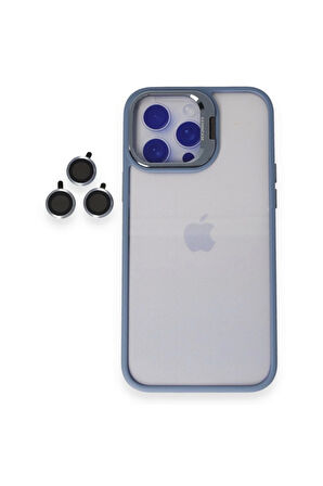 İPhone 15 Pro Uyumlu Kamera Çerçevesi Açılır Kamera Lens Hediyeli Darbe Korumalı Kılıf