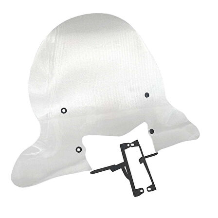 TVS Jupiter 125 Ön Siperlik Camı Şeffaf El Korumalıklı 70-50cm