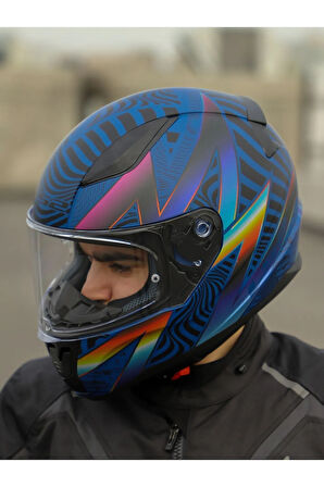 RAPID 2 OPTIK MAT MAVİ-MOR KASK