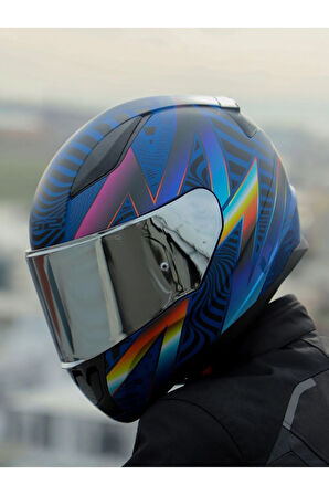 RAPID 2 OPTIK MAT MAVİ-MOR KASK