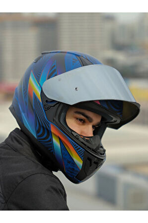 RAPID 2 OPTIK MAT MAVİ-MOR KASK